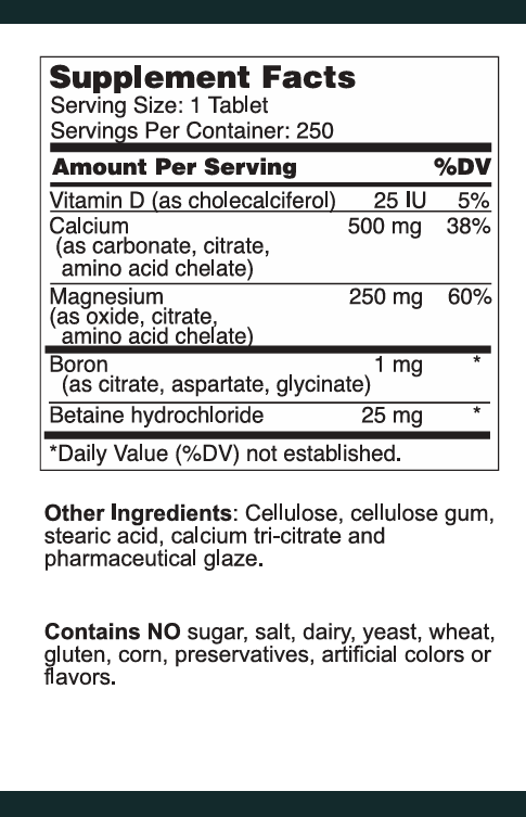 Calcium & Magnesium Plus with Boron & Vitamin D