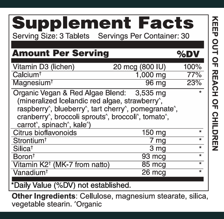 Bone Support Plus: Algae-Based Minerals