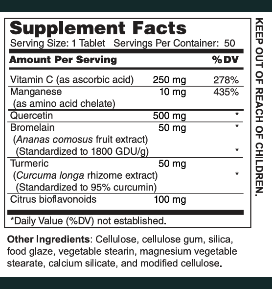 Quercetin 500 mg Plus