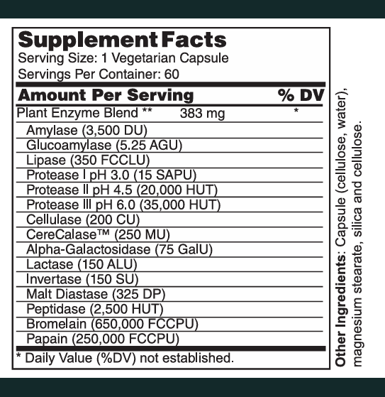 Digestive Enzymes (Vegetarian)