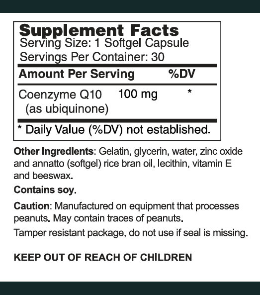 CoEnzyme Q10 100 mg