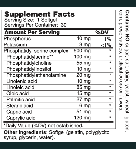 Phosphatidylserine Complex 500 mg