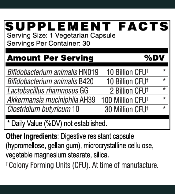 Metabolic Probiotic with Akkermansia