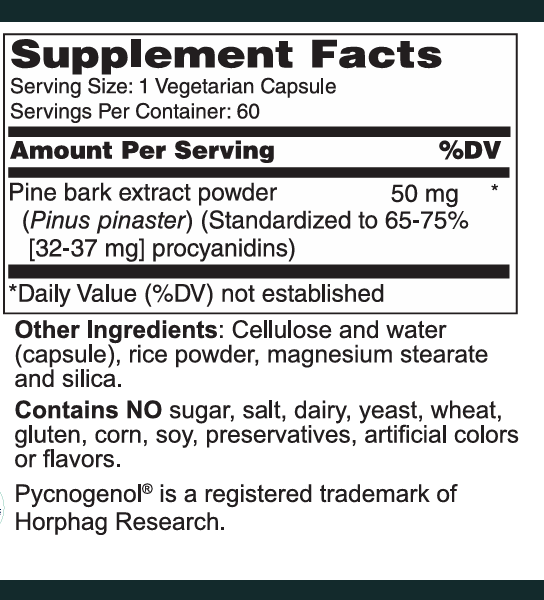 Pycnogenol® 50 mg