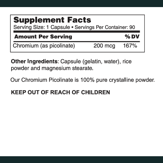 Chromium Picolinate 200 mcg