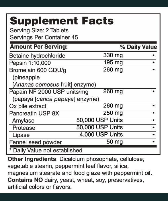 Digestive Enzymes with Betaine