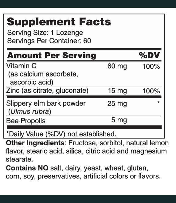 Zinc Lozenges 15 mg