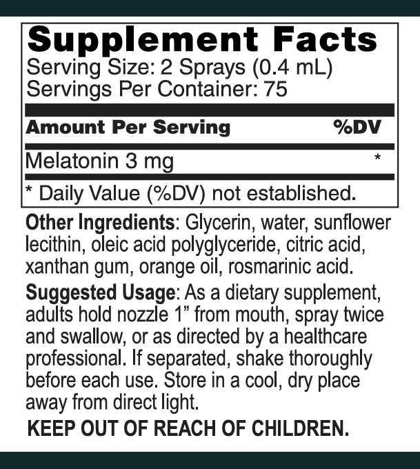 Melatonin Spray Liposomal