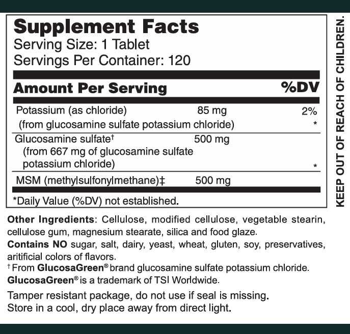 Glucosamine and MSM RF