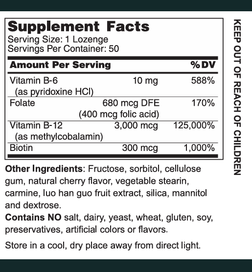 Methyl B-12 Lozenges 3000 mcg