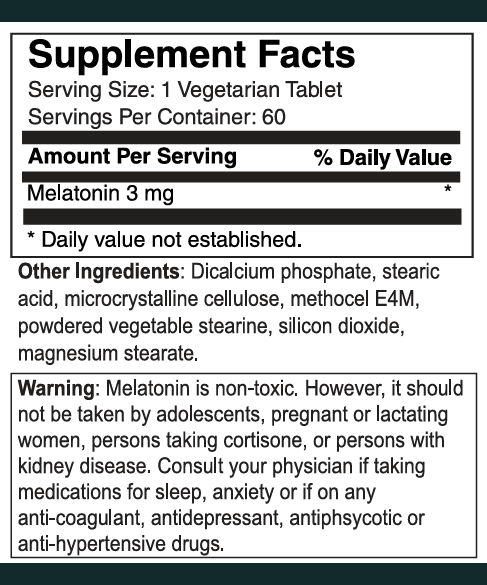 Melatonin 3 mg Sustained Release