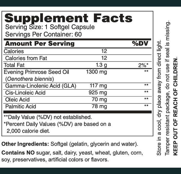 Evening Primrose Oil 1300 mg
