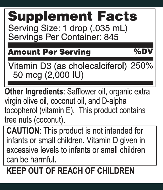 Vitamin D3 Drops 2000 IU