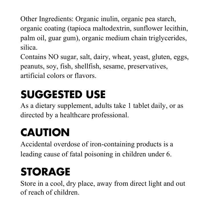 Women's One Daily – Organic Whole Food Multivitamin